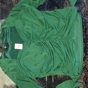 Ruched sweetheart mesh top plus size